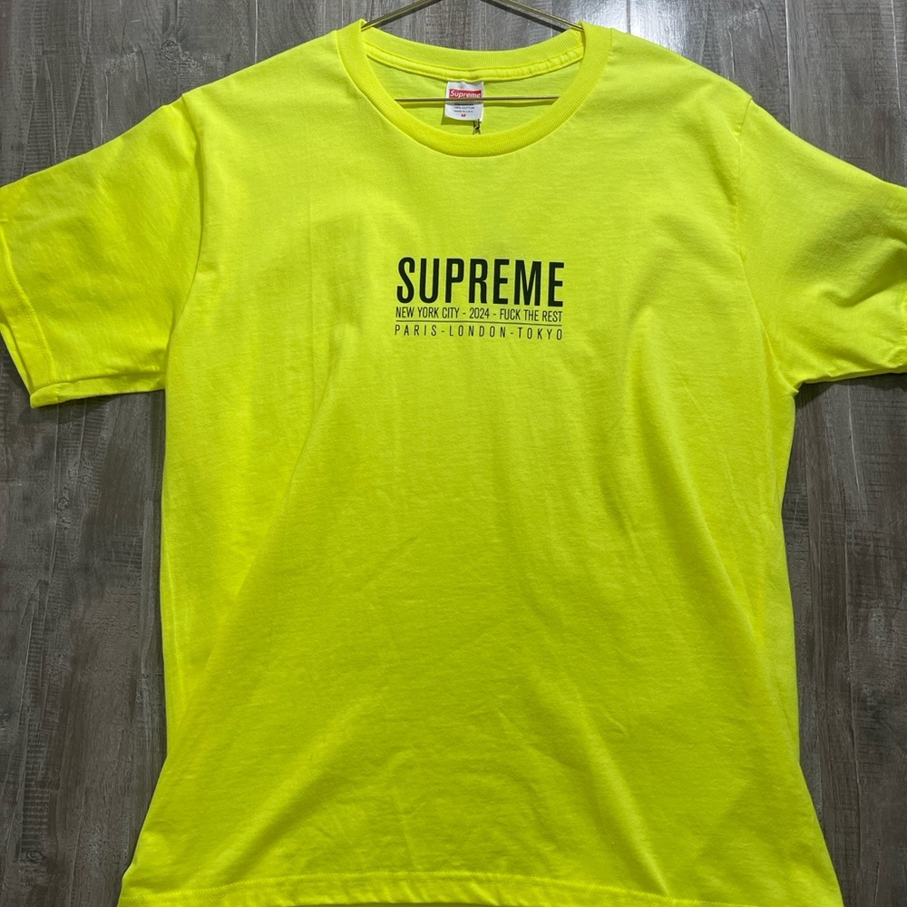Supreme Yellow Short Sleeve Tee